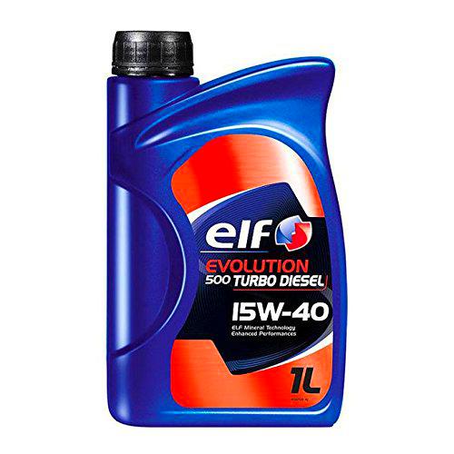 Elf - Aceite Motor Evolution 500 Turbo Diesel 15 w40 - Botella de 1 l