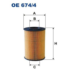 Filtron OE674/4 Bloque de Motor