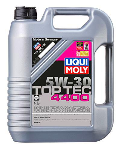 Liqui Moly 3751 Top Tec 4400 5W-30 - Aceite antifricción con tecnología HC para Motores de automóviles de 4 Tiempos (5 L)