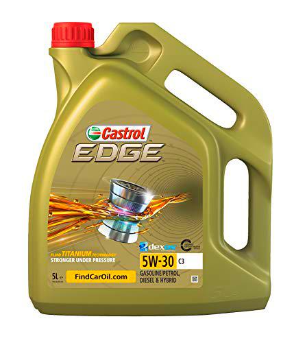 Castrol EDGE - Lubricante con Titanium FST de 5 l, con viscosidad 5W-30 y conforme con la especificación C3