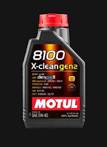 Aceite para coche Motul 8100 X-clean gen2 5W40 dexos2, 1 Litro