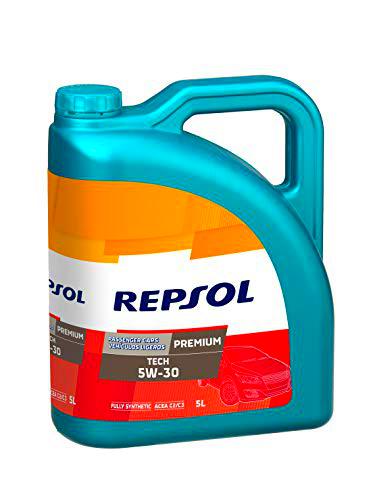 Repsol RP081L55 Premium Tech 5W-30 Aceite de Motor para Coche, 5 L