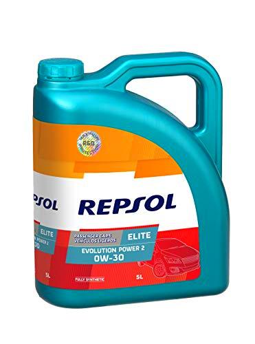 Repsol RP141V55 Elite Evolution Power 2 0W-30 Aceite de Motor para Coche, 5 L