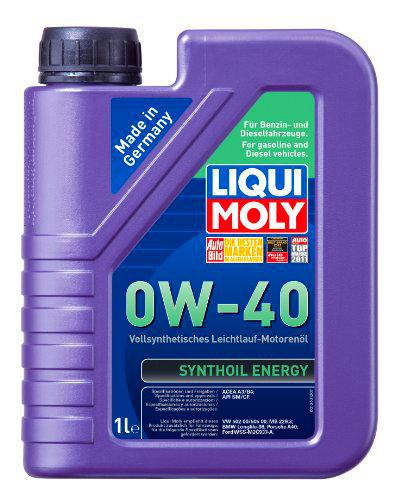 Liqui Moly 1360 Synthoil Energy 0W-40 - Aceite sintético antifricción para Motores de automóviles de 4 Tiempos (1 L)