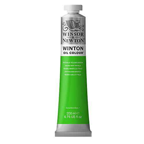 Winsor &amp; Newton Winton Pintura al óleo, Verde Amarillo ftalo, 200 ML