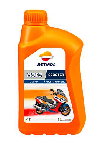 REPSOL Moto Scooter 4T 5W-40 Aceite De Motor Para Moto, 1L