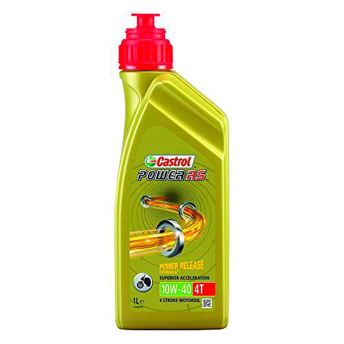 Castrol Potencia RS Motocicleta Aceite de Motor 4t 10 W-40, 1L