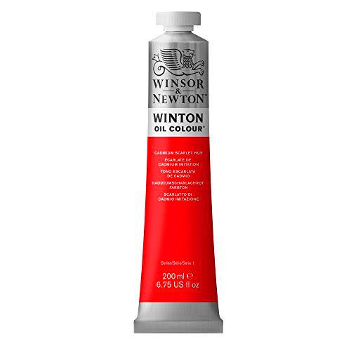 Winsor &amp; Newton Winton Pintura al óleo, tono escarlata cadmio, 200 ml