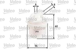 Valeo 587049 Filtro Gasolina