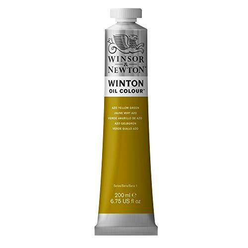 Winsor &amp; Newton Winton Pintura al óleo, Verde Amarillo de AZO, 200 ML