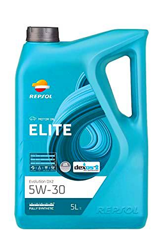 Repsol Aceite de Motor para Coche, Elite Evolution DX2 5W30, 5L