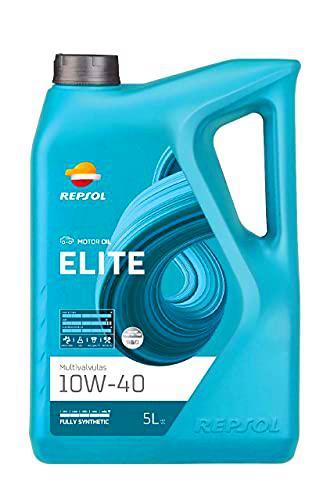 Repsol Aceite de Motor para Coche, Elite Multivalvulas 10W40, 5L