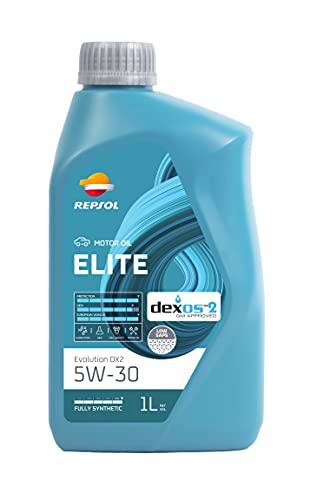 Repsol Aceite de Motor para Coche, Elite Evolution DX2 5W30, 1L