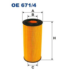 Filtron OE671/4 Bloque de Motor