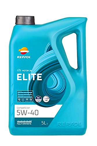 Repsol Aceite de Motor para Coche, Elite Competicion 5W40, 5L